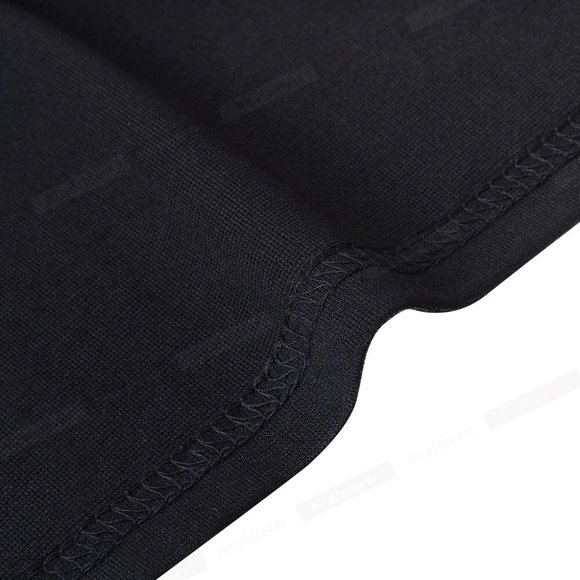 Black & Gray Contrast Color Midi Bodycon Dress - Picture 5 of 6